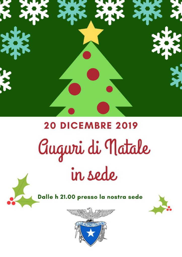 Auguri Di Natale Link.Auguri Di Natale In Sede Cai Concorezzo