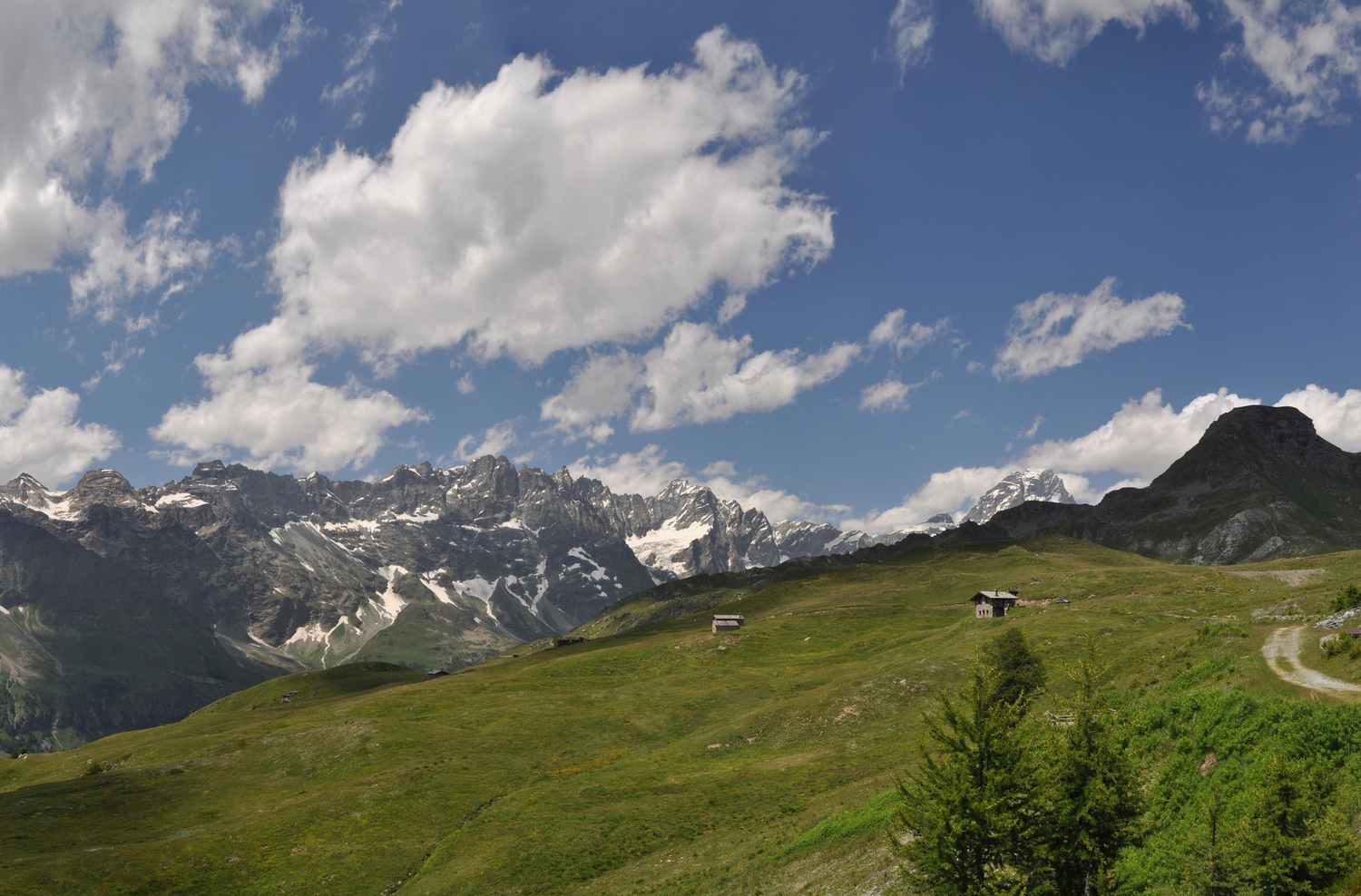 Panoramica del gruppo del Cervino