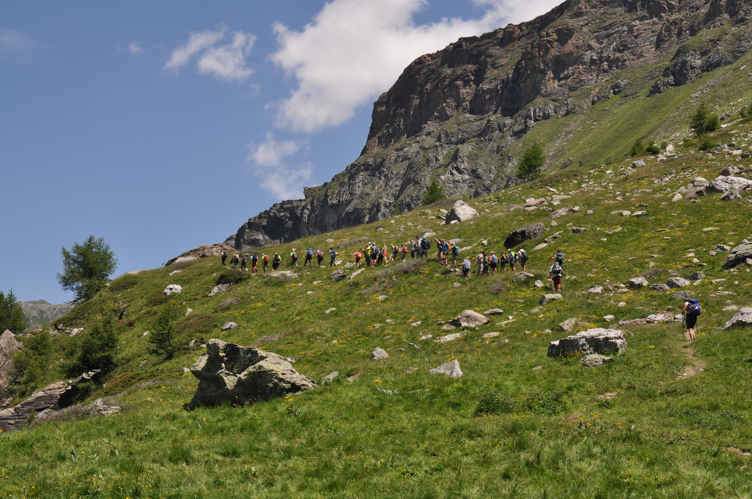 Verso la stazione dell’ovovia di Euillaz