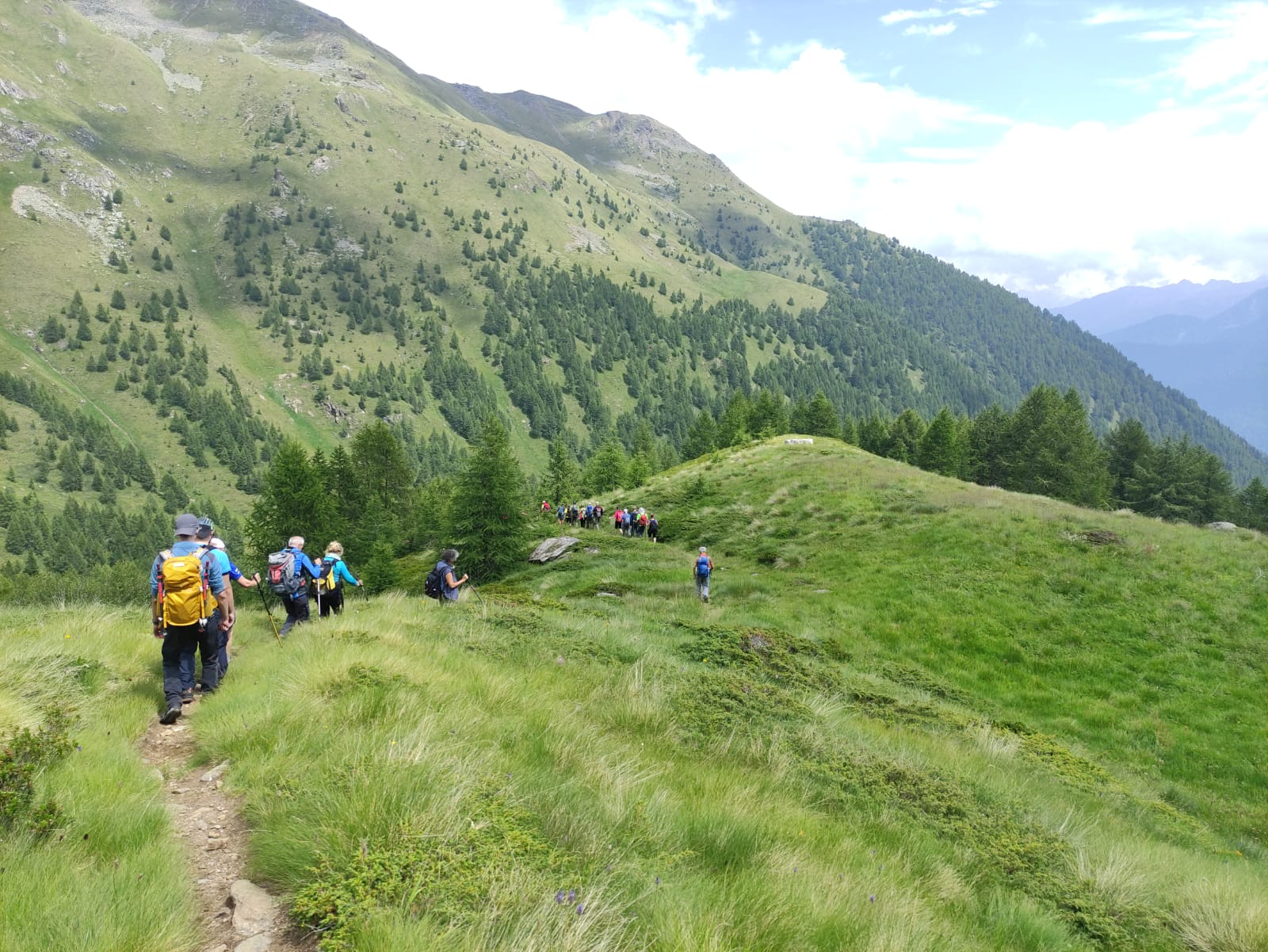 Discesa verso il Forte Zaccarana