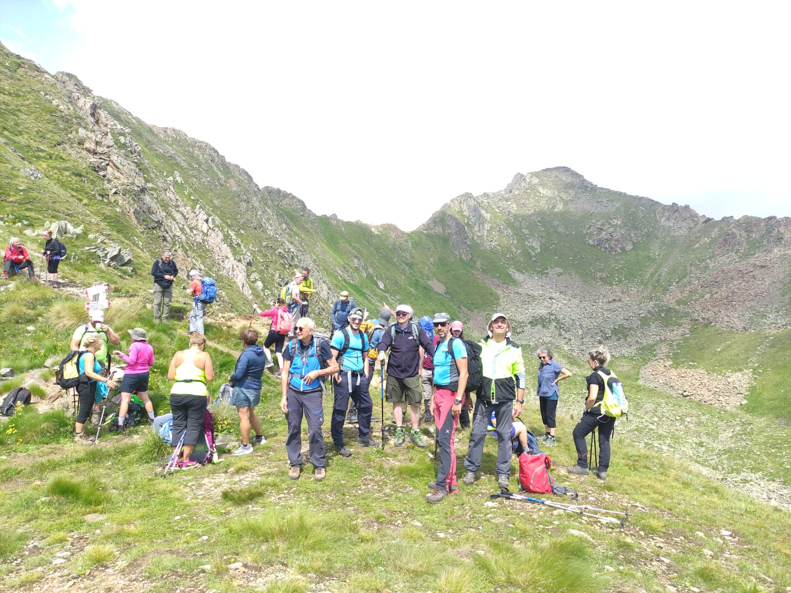 Foto di gruppo al colle