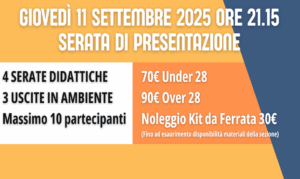 Stage di Ferrate – Settembre / Ottobre 2025
